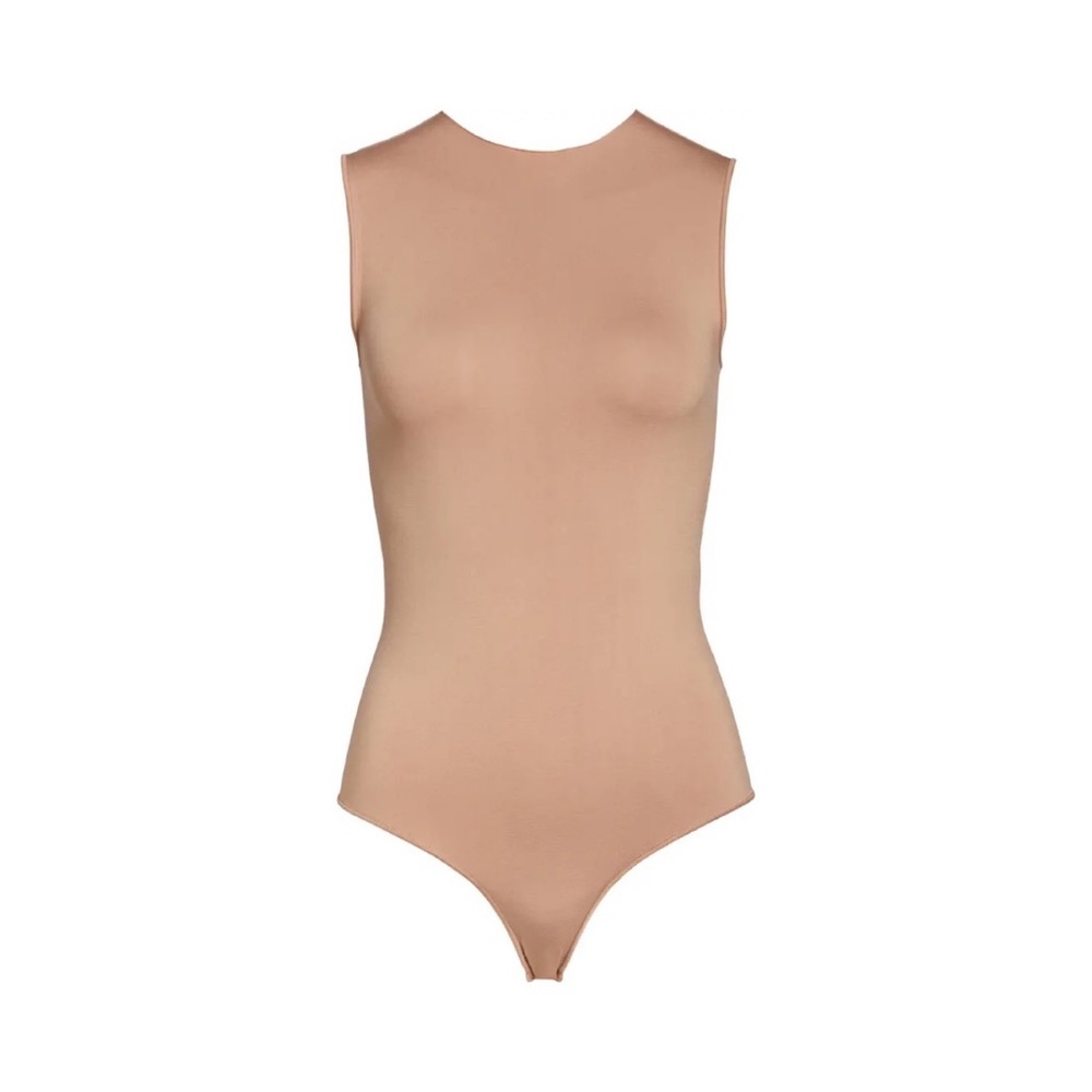 SKIMS Tigers Eye Crewneck Sleeveless Bodysuit Sz. S/M